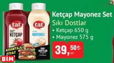 TAT KETÇAP MAYONEZ SET
